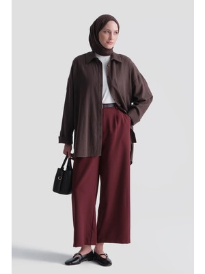 Armine Trend Pantolon 25KT210 Açık Bordo