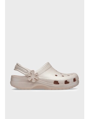 Crocs Classic Pearl Shine Clog K Logolu Çıkarılabilir Kayışlı Terlik Kız Çocuk Terlik 212814