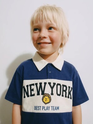 Poala Kids Newyork Polo Yaka Erkek Çocuk T-Shirt