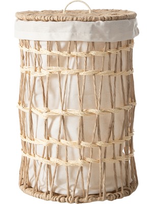Mudo Home LOYA NATUREL ÇAMAŞIR SEPETİ 35X35X50 CM