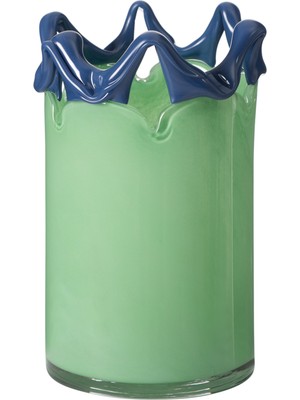 Mudo Home WAVY GREEN VAZO 13X13X21 CM