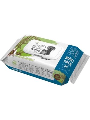 M-Pets M- Bamboo / Için Temizlik Mendili 80Lİ