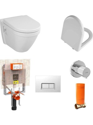 Vitra S50 Asma Klozet 48 Cm+Kapak+Vitra Gömme Rezervuar Set
