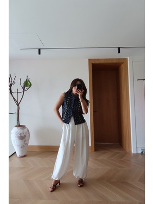 Özge Özgenç Beli Gipeli Şalvar Pantolon