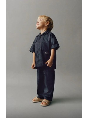 Poala Kids Lacivert Feel Cool Takım Erkek Çocuk Alt Üst Takım