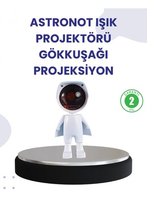 MiraLive Dekoratif Gün Batımı Işığı – Astronot Figürlü