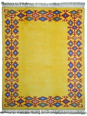 Kilim Co. Çiçek Desenli El Dokuma Türkmen Yörük Halısı 165X230 cm (3.8 M²)