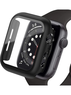 Uravas Store Apple Watch Ultra 49MM Camlı Kasa Ekran Koruyucu - Siyah