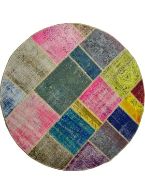 Kilim Co. Patchwork El Dokuma Isparta Halısı 160X160 cm (2.56 M²)