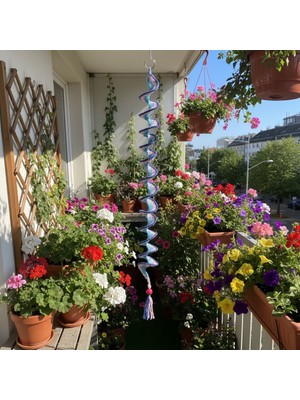 Pafuli El Örgüsü Dönence Balkon & Bahçe Aksesuarı Pembe
