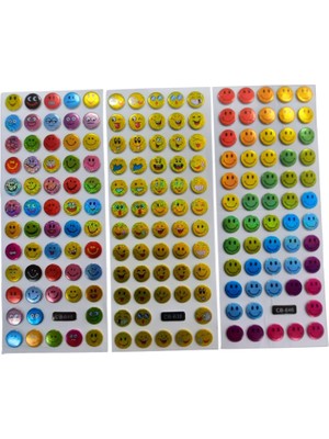 Ticon Sticker Simli Kabartmalı 3 Adet