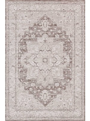 Gümüşsuyu Vintage 80153 Antitoz Leke Dirençli Makine Halısı Bej