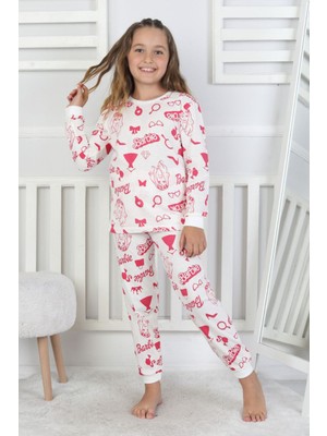 Fide Kids Kız  Çocuk  Barbie  Desen  Alt  Üst  TAKIM%100PAMUKLU