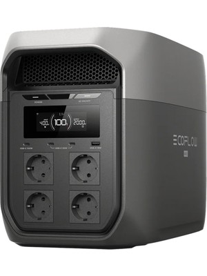 EcoFlow - DELTA 3 Max Taşınabilir Güç Kaynağı - 2048Wh Kapasite, 2300W (X-Boost 3200W) Çıkış