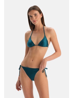 Dagi Petrol Mavi Düşük Bel Bikini Alt