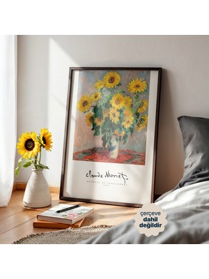 Persona Istanbul Claude Monet "bouquet Of Sunflowers, 1881" - Empresyonist Sanat Posteri (Çerçevesiz)
