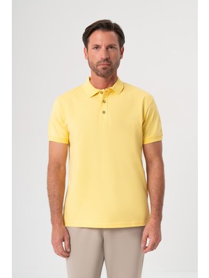 Velvarde Sarı Polo Yaka T-Shırt
