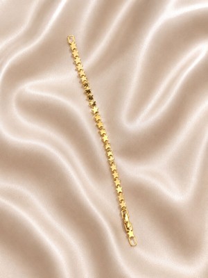cm Jewelry Gold Model Yıldızlı Çelik Bileklik Ayarlanabilir