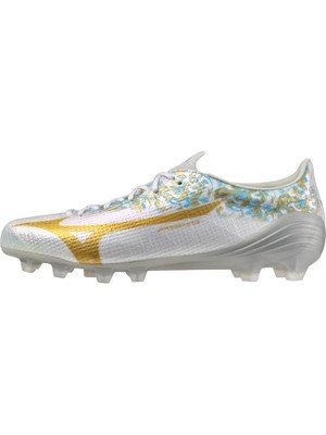 Mizuno Alpha 3 Jf Japan Erkek Krampon Beyaz / Desenli