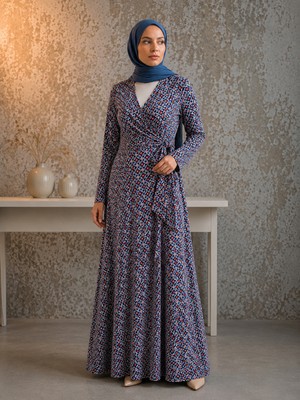 Defka Yüzde Yüz Pamuklu Kruvaze Kadın Namaz Elbisesi/sabahlık