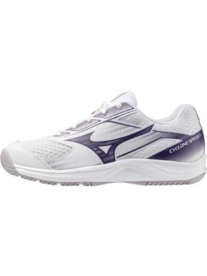 Mizuno Cyclone Speed 5 Kadın Voleybol Ayakkabısı Beyaz / Lacivert