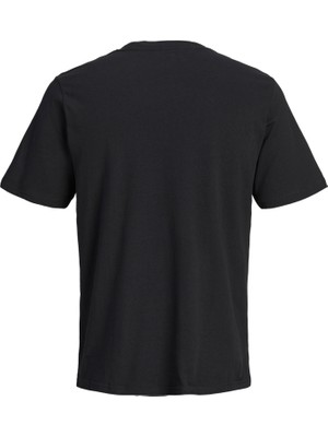 Jack & Jones Erkek Gögüs Baskili Bisiklet Yaka Tisört - Aero