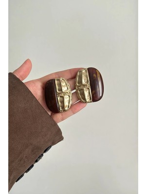 OkkoStore Çift Renk Kemik Vintage Küpe