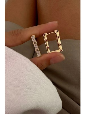 OkkoStore Taşlı Model Serenay Küpe