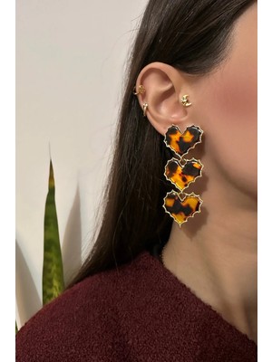 OkkoStore Leopar Desenli 2'li Küpe