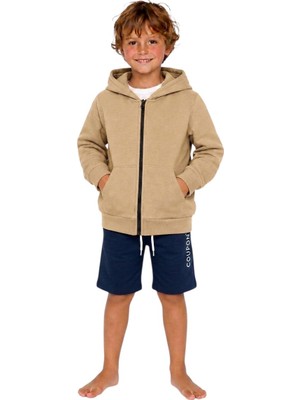 Coupon Çocuk Kapüşonlu Fermuarlı Sweatshirt