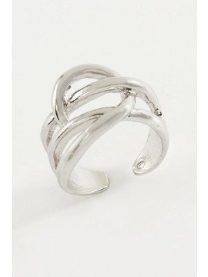 MiraLive Oval Metal Yüzük
