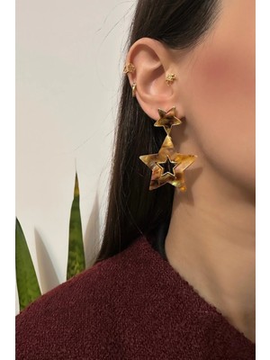 OkkoStore Leopar Desenli 2'li Küpe