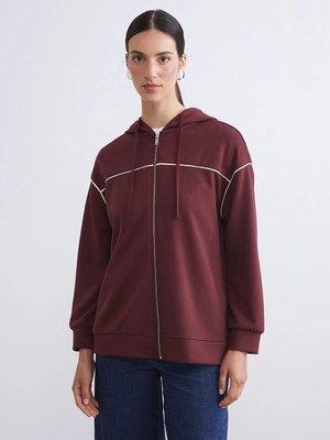 Lcw Modest Bordo Sweatshirt