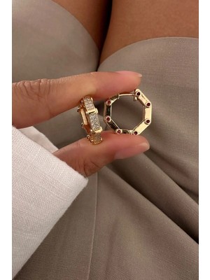 OkkoStore Taşlı Model Serenay Küpe