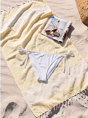 Lcw Dream Beyaz Uv Korumalı Düz Brazilian Bikini Alt