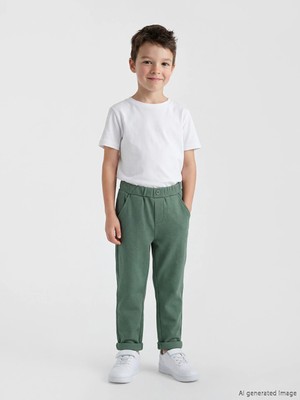 LC Waikiki Lcw Kids Yeşil Beli Lastikli Erkek Çocuk Eşofman Altı