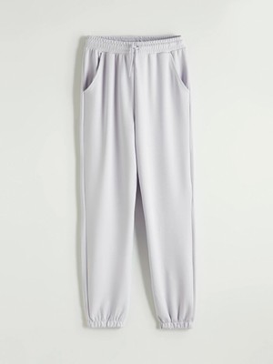 LC Waikiki Lcw Kids Lila Beli Lastikli Kız Çocuk Jogger Eşofman Altı