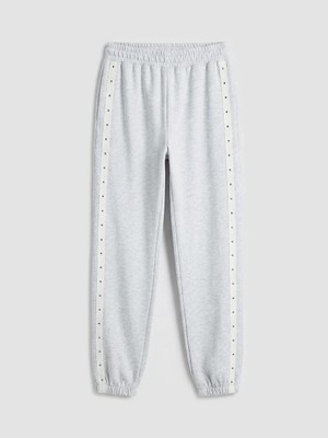 LC Waikiki Lcw Kids Gri Kız Çocuk Kalın Jogger Eşofman Altı