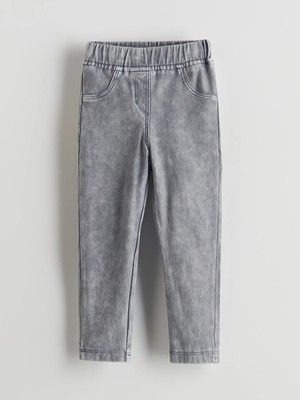 LC Waikiki Lcw Kids Indigo Beli Lastikli Kız Çocuk Tayt Pantolon