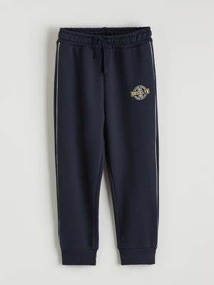 LC Waikiki Lcw Kids Lacivert Brooklyn Baskılı Erkek Çocuk Eşofman Altı