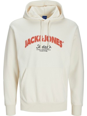 Jack & Jones  Jorbronx Arch Big Sweat Hood Ub Beyaz