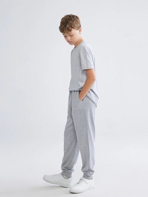 LC Waikiki Lcw Kids Gri Beli Lastikli Erkek Çocuk Jogger Eşofman Altı