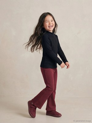 LC Waikiki Lcw Kids Bordo Ispanyol Paça Kız Çocuk Tayt