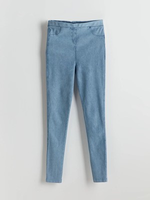 LC Waikiki Lcw Kids Lacivert Beli Lastikli Kız Çocuk Tayt