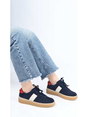 Bestello Bağcıklı Termo Taban Hakiki Deri Sneaker 345-1428 Kadın Ayakkabı