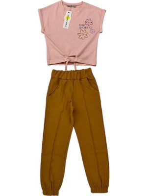 Ded Collection Kız Çocuk Ikili Kısa Kollu Jogger Ikili Takım