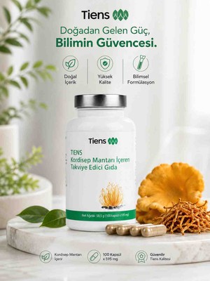 Butik Tiens Cordyceps Premium Kapsüldoğal Yaşam Desteği | 100 Kapsül