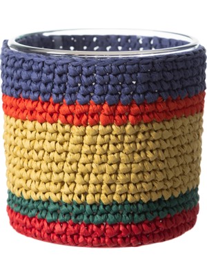 Mudo Home Colory Örgü Flower Kase Mum 370GR