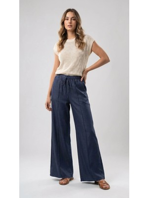 Best Offer Soft Comfort Flare Dark Rodeo Kadın Jean Pantolon