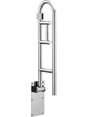 Gndz Store R8962FD 76,20 cm Kapaklı Banyo Tutacağı, Tuvalet Kağıdı Tutuculu